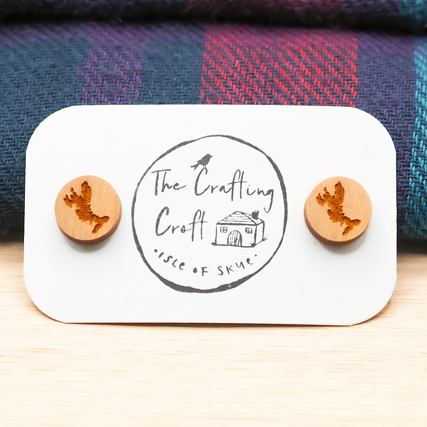 Isle of Skye Map Stud Earrings