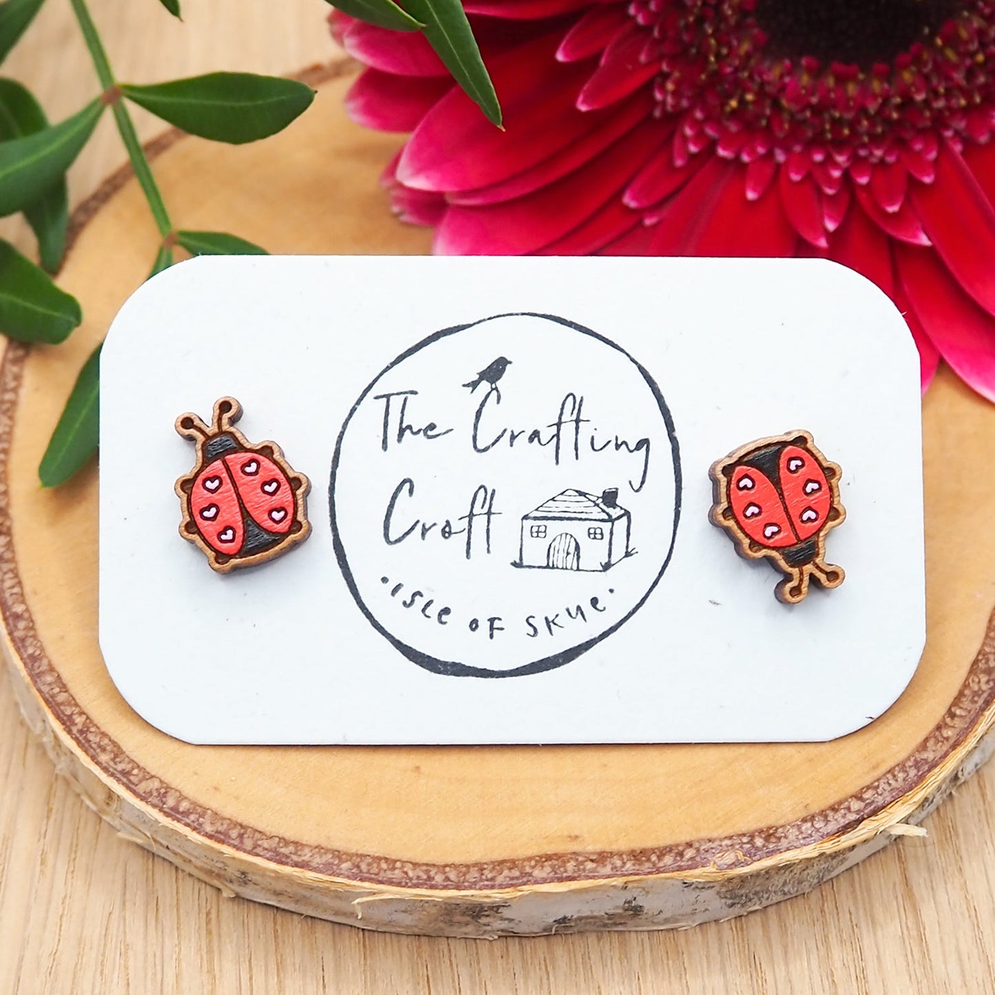Ladybird Stud Earrings