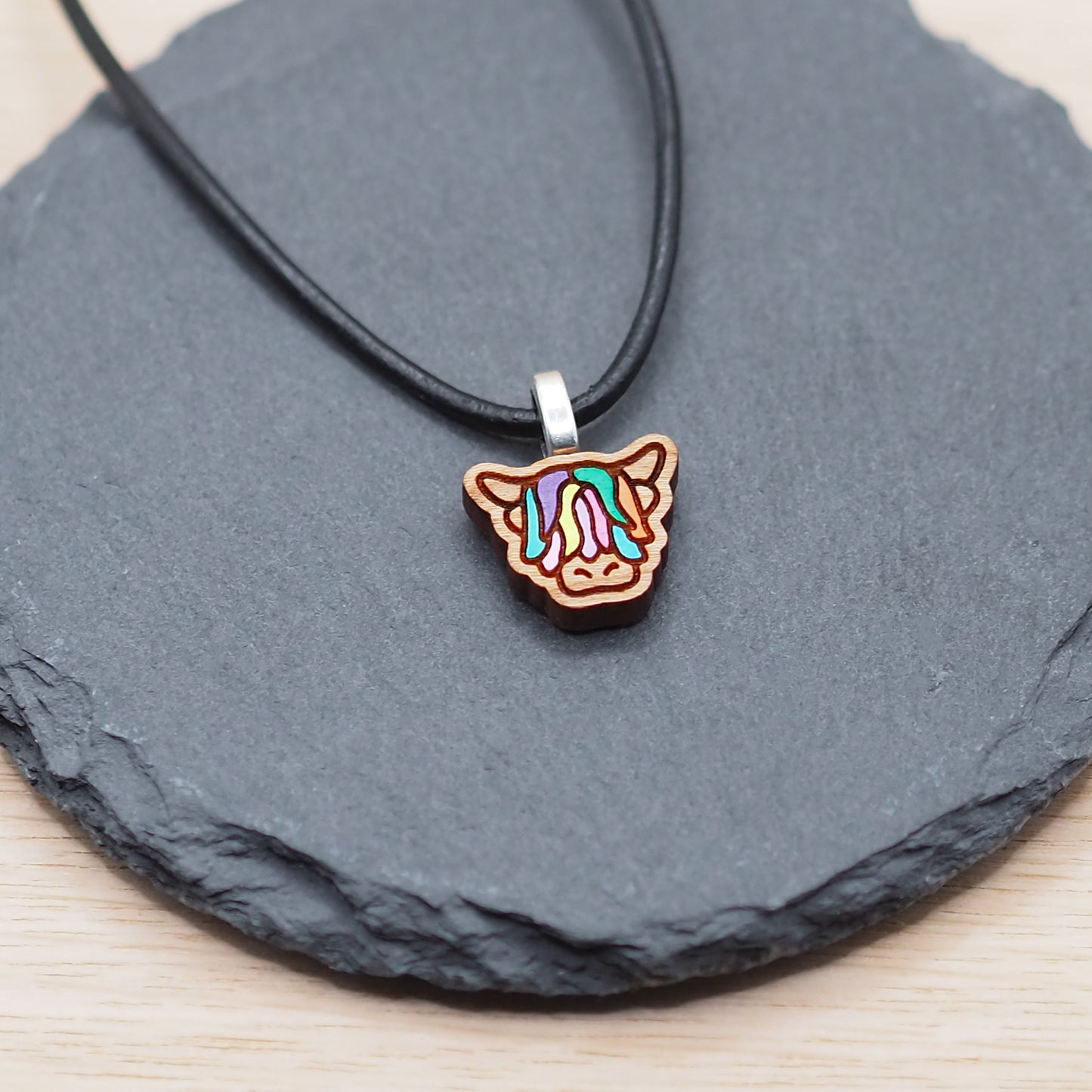 Wooden hand painted necklaces