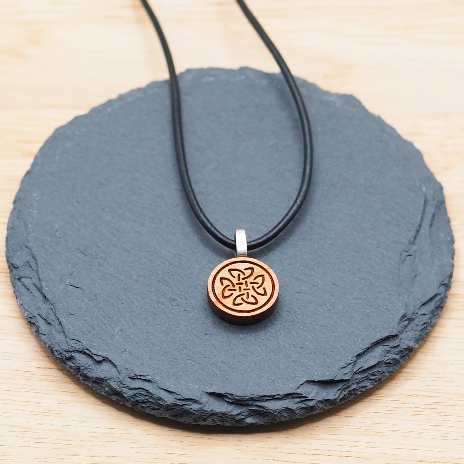 Wooden cord necklaces