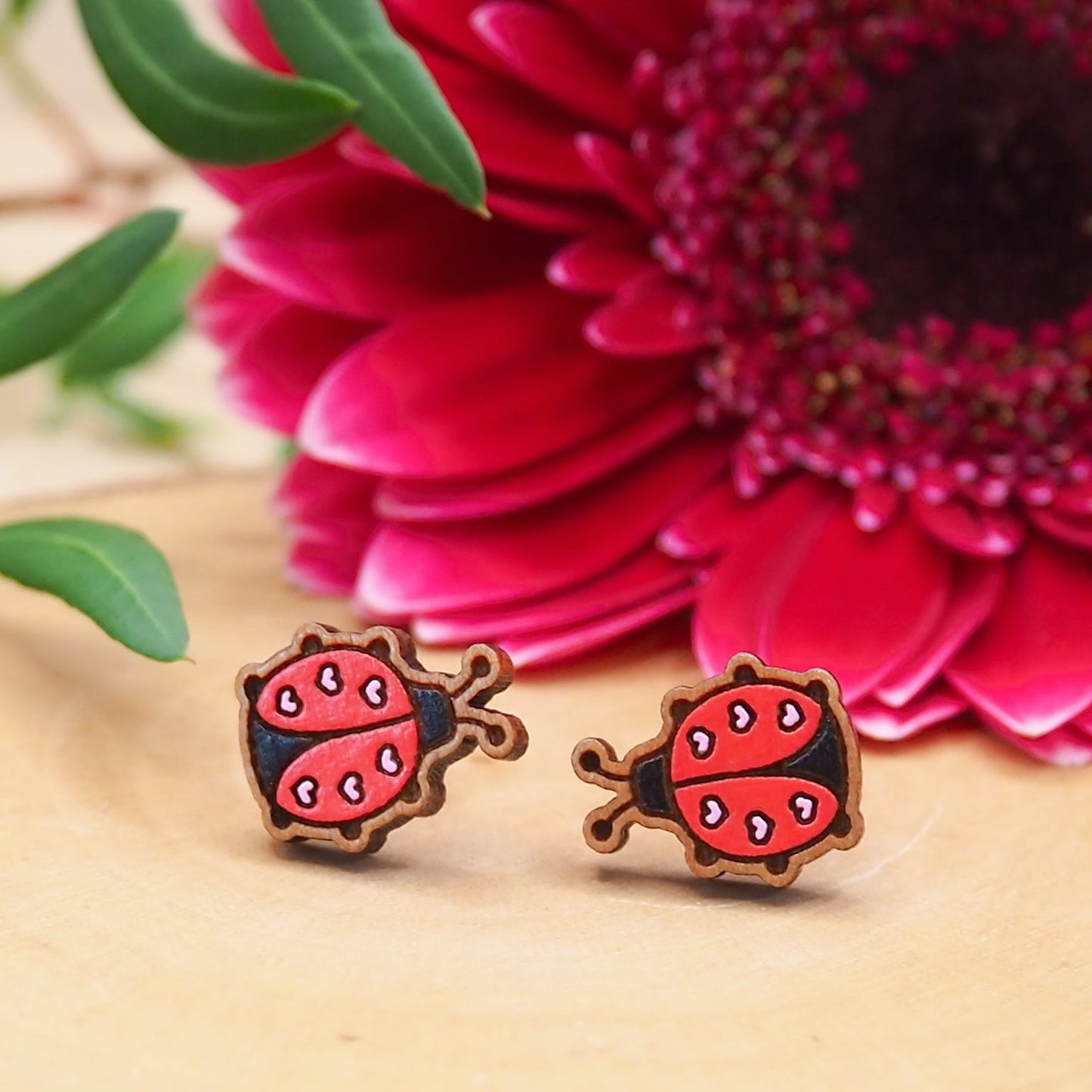 Ladybird Stud Earrings