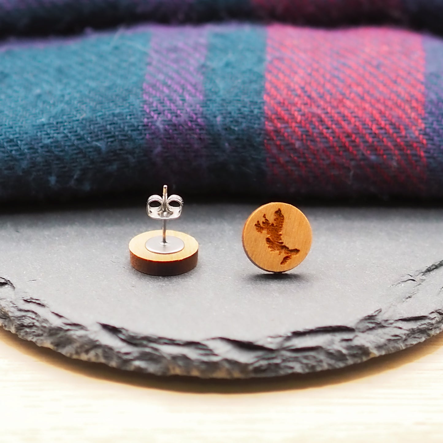 Isle of Skye Map Stud Earrings