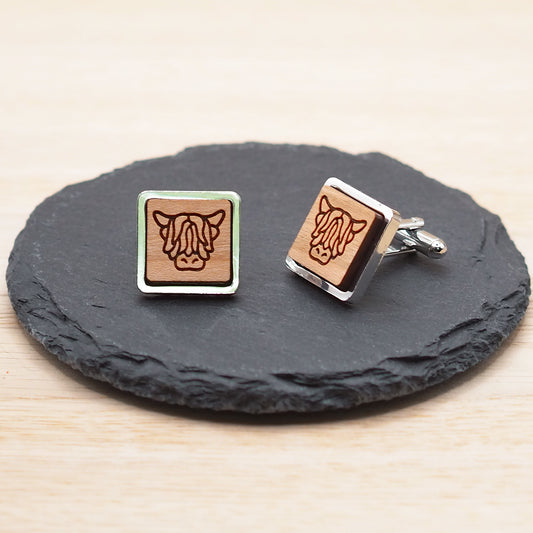 Highland Cow Cufflinks