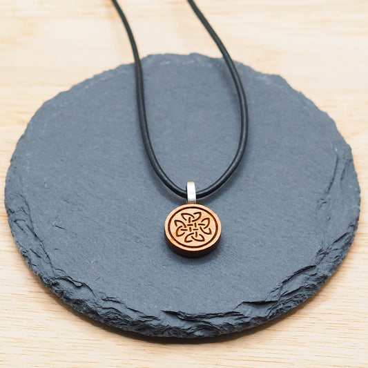 Wooden engraved necklaces